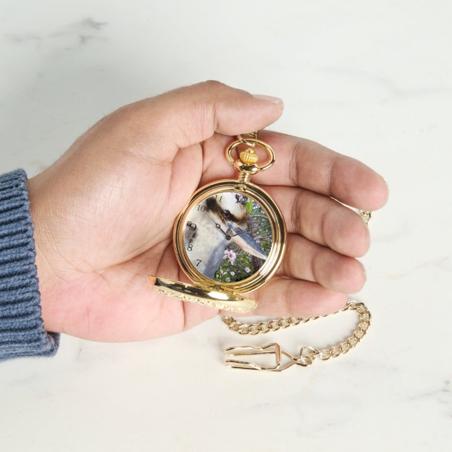 Reloj De Pulsera Kookaburra junto a un cerezo en flor (Mano)