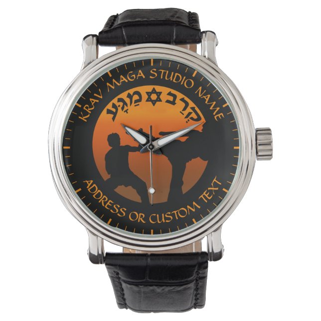 Reloj De Pulsera Krav Maga, propietario de un estudio del sistema d (Anverso)