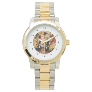 Reloj De Pulsera KRISHNA:    Plata del oro del Dos-Tono