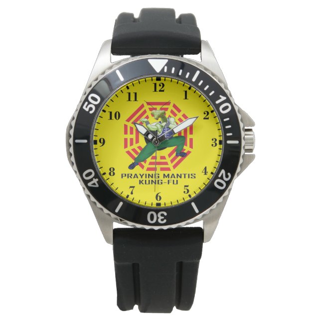 Reloj De Pulsera Kung-Fu de la Mantis Religiosa (Anverso)