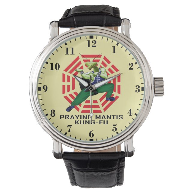 Reloj De Pulsera Kung-Fu de la Mantis Religiosa (Anverso)