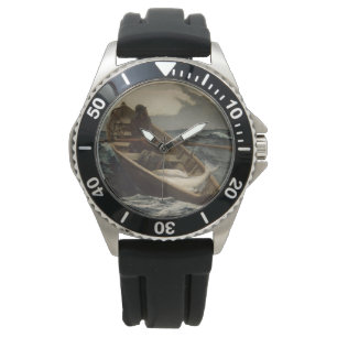 Reloj De Pulsera La advertencia de niebla (de Winslow Homer)