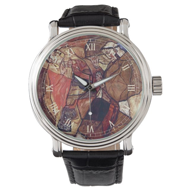 Reloj De Pulsera La agonía, la lucha de muerte de Egon Schiele (Anverso)