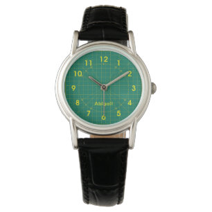 Reloj De Pulsera La alfombra verde de Quilter