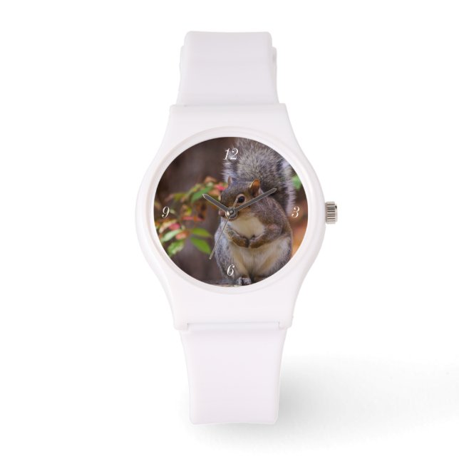 Reloj De Pulsera La ardilla sube con paciencia (Anverso)