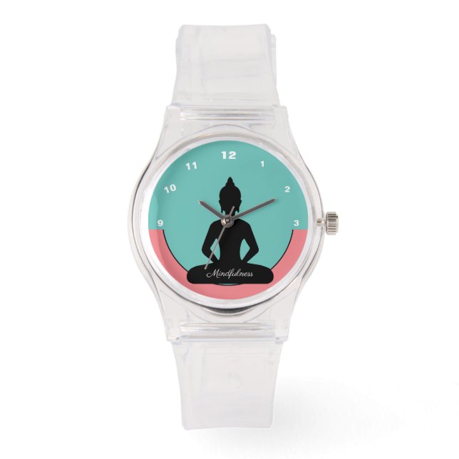 Reloj De Pulsera La atención con la mente de Buda/meditación PNK, Y (Anverso)