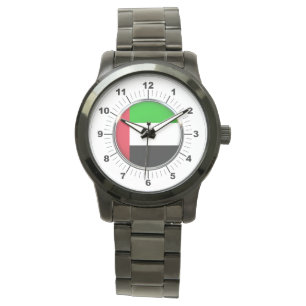 Reloj De Pulsera La bandera de los Emiratos Árabes Unidos sobredime