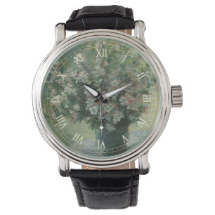 Reloj De Pulsera La barrera de flores de Claude Monet