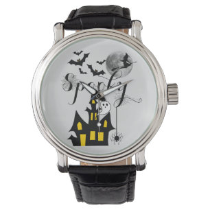 Reloj De Pulsera La bruja de los murciélagos Spooky Spider de Hallo