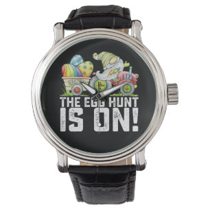 Reloj De Pulsera La búsqueda de huevos está en gnomo divertido Pasc