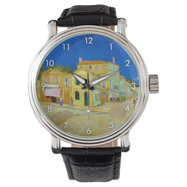 Reloj De Pulsera La casa amarilla, Van Gogh (Anverso)