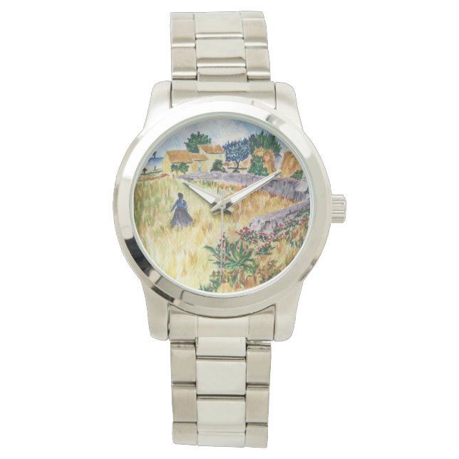 Reloj De Pulsera La casa de campo de Provenza Vincent Van Gogh insp (Anverso)