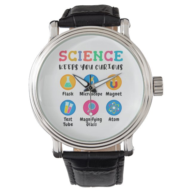 Reloj De Pulsera La ciencia te mantiene curioso (Anverso)