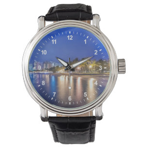 Reloj De Pulsera La ciudad de Waikiki al amanecer