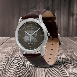 Reloj De Pulsera La clásica correa de cuero marrón del Legacy da Si