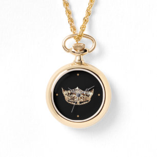 Reloj De Pulsera La corona de Miss América envuelta alrededor de Wa