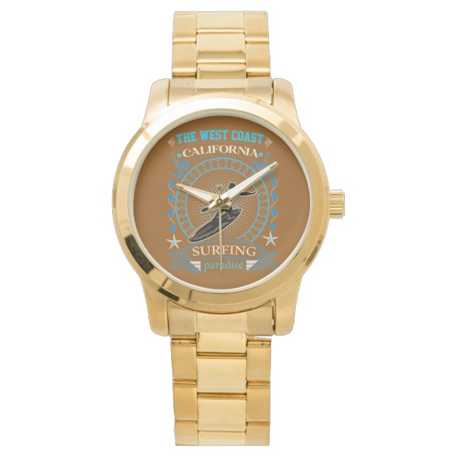 Reloj De Pulsera La Costa Oeste. Paraíso de California (Anverso)