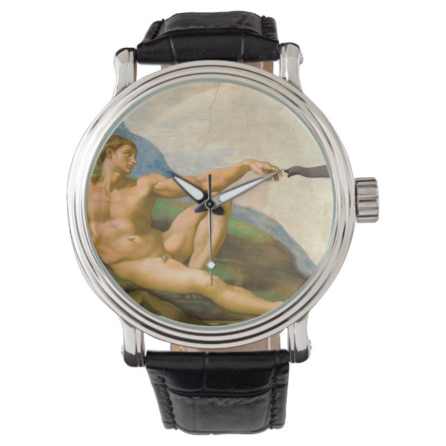 Reloj De Pulsera La Creación De La Parodia De Adam (Anverso)