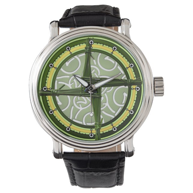 Reloj De Pulsera La cruz verde de Brigada en verde (Anverso)