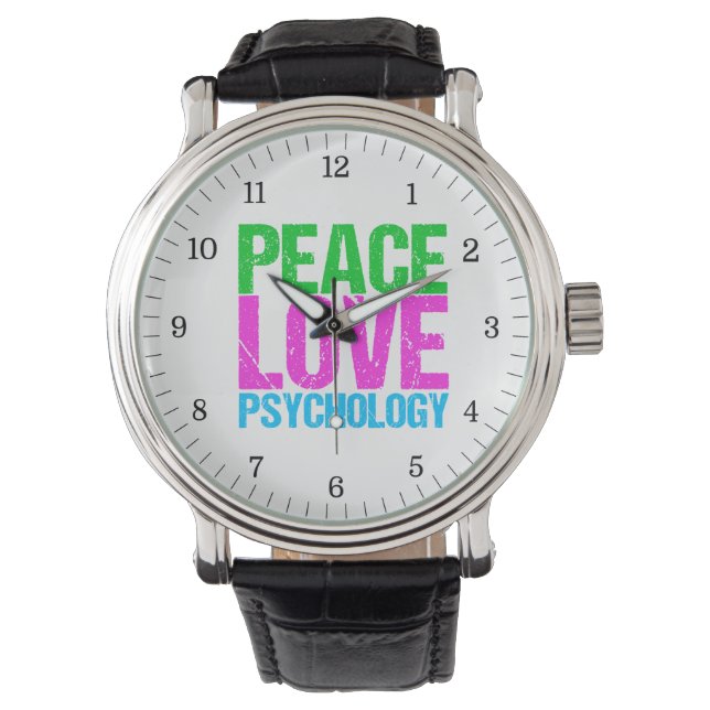 Reloj De Pulsera La Cuidad de la Psicología del Amor de la Paz (Anverso)