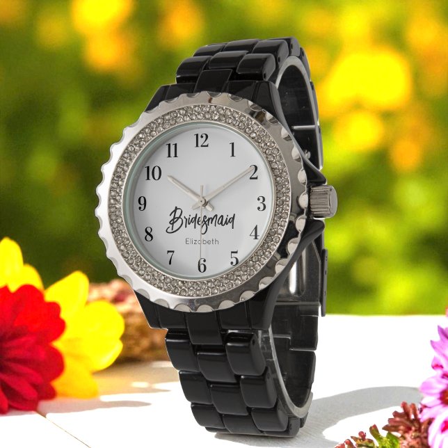 Reloj De Pulsera La dama de honor Black Wedding Favor de regalo (Subido por el creador)