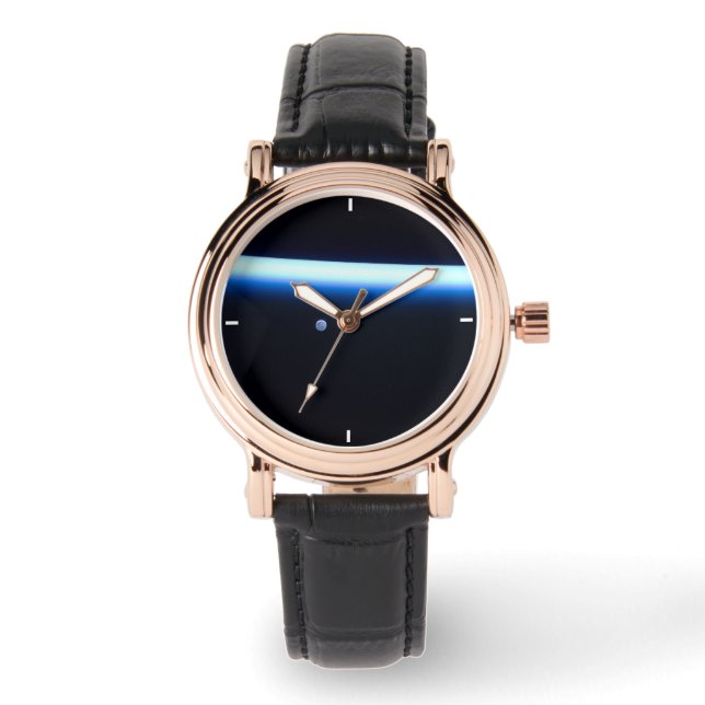 Reloj De Pulsera La delgada línea de la atmósfera de la Tierra y un (Anverso)