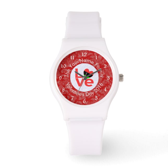 Reloj De Pulsera La diáspora afroamericana de amor rojo (Anverso)