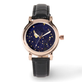 Reloj De Pulsera La diosa celestial Moon Stars Sky