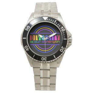 Reloj De Pulsera "La diversidad es nuestra fuerza" observa