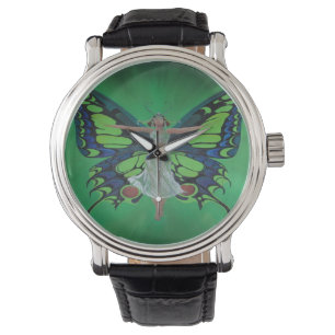 Reloj De Pulsera La era del Jazz Showgirl Flapper llevando alas de