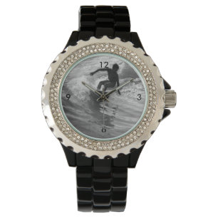 Reloj De Pulsera La Escala De Grises De Onda