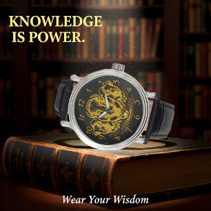 Reloj De Pulsera La estampida del ciervo dorado en un entorno salva