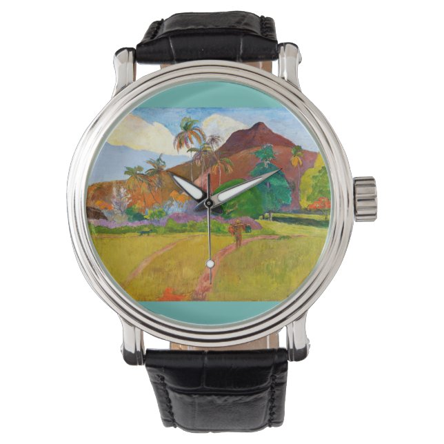 Reloj De Pulsera La famosa pintura del paisaje tahitiano de Paul Ga (Anverso)