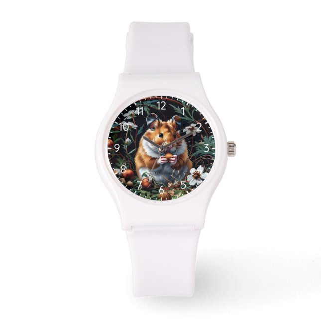 Reloj De Pulsera La fiesta de otoño de Hamster (Anverso)