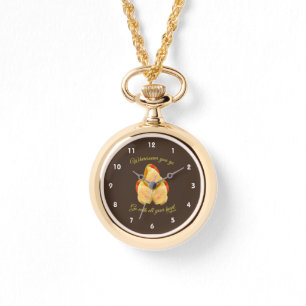 Reloj De Pulsera La Flor De Tulipán Va Con El Corazón Inspirador