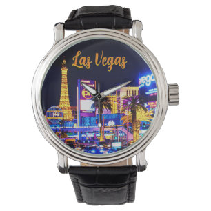 Reloj De Pulsera La franja de Las Vegas en Night Watch