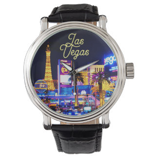 Reloj De Pulsera La franja de Las Vegas en Night Watch