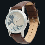 Reloj De Pulsera La gran ola de Kanagawa<br><div class="desc">La gran ola de Kanagawa,  de la serie '36 Vistas al monte Fuji' | por Katsushika Hokusai | Ubicación del arte: Colección privada | Artista japonés | Número de colección de imágenes: XIR158277</div>