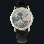 Reloj De Pulsera La gran ola de Kanagawa<br><div class="desc">La Gran Ola de Kanagawa es una huella de madera del artista japonés Hokusai. Se publicó alrededor de 1830 a finales del periodo Edo.</div>