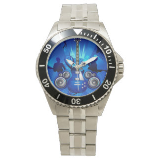 Reloj De Pulsera La guitarra azul -