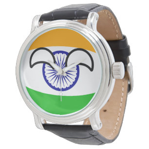 Reloj De Pulsera La India Geeky que tiende divertida Countryball