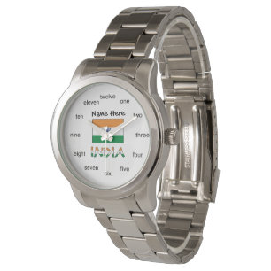 Reloj De Pulsera La India y la bandera india personalizadas