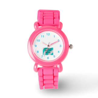Reloj De Pulsera La inspiración del niño Purpurina rosado Strap Wat