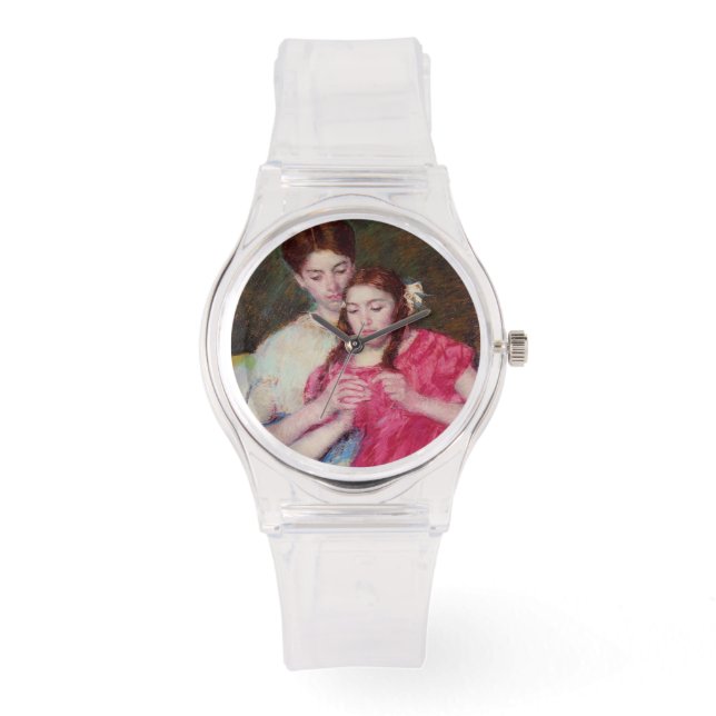 Reloj De Pulsera La lección de Crochet (dos hermanas) (Anverso)