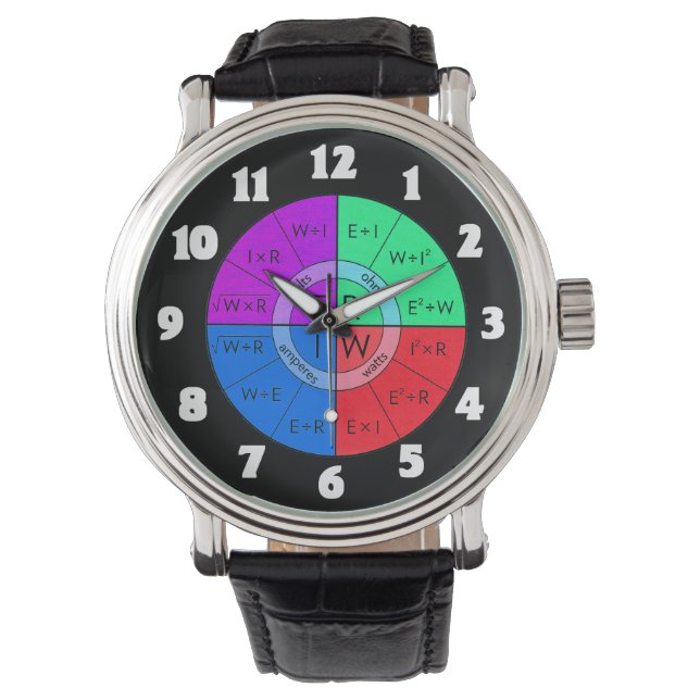 RELOJ DE PULSERA LA LEY DE LA OHM (Anverso)