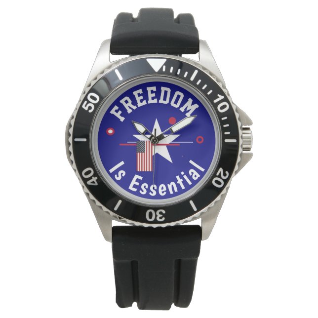 Reloj De Pulsera La libertad es vigilancia esencial (Anverso)