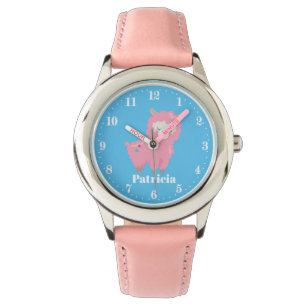 Reloj De Pulsera La llama rosada linda añade a los chicas conocido