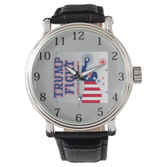 Reloj De Pulsera La lucha de Trump (Anverso)