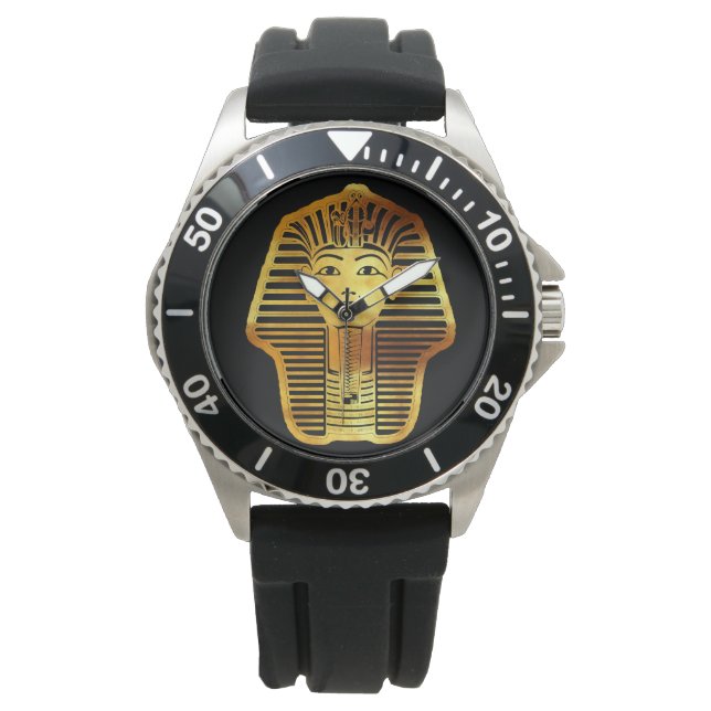 Reloj De Pulsera La Máscara Dorada Egipcia de Tutankamón (Anverso)
