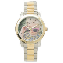 Reloj De Pulsera La mejor foto personalizada de la abuela